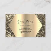 Gold Professional Permanent Makeup Artist Kiss Visitekaartje (Achterkant)