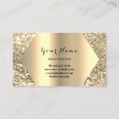 Gold Professional Permanent Makeup Artist Pink Visitekaartje (Achterkant)