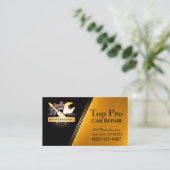 Gold Professional Tool automatische reparatiecar Visitekaartje (Staand voorkant)