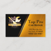 Gold Professional Tool automatische reparatiecar Visitekaartje (Voorkant)