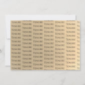 Gold Professor Tenure Party - Uitnodiging (Achterkant)