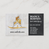 Gold Properties Logo | Marmer Visitekaartje (Voorkant)