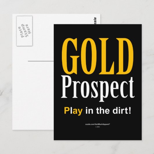 Gold Prospect Briefkaart (Voorkant / Achterkant)