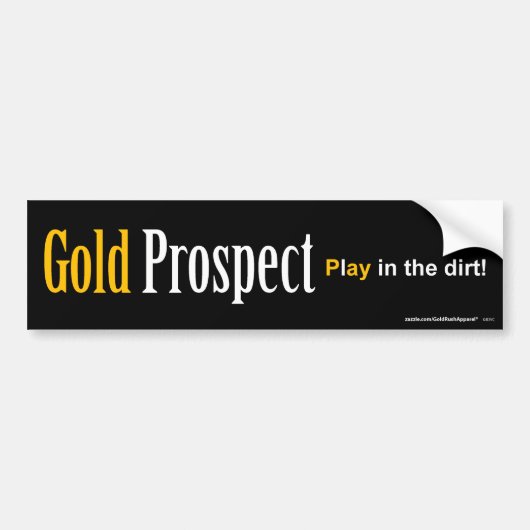 Gold Prospect Bumpersticker (Voorkant)
