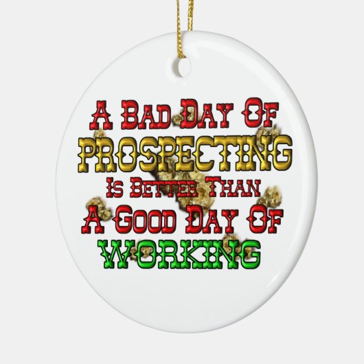 Gold Prospecting Keramisch Ornament (Links)