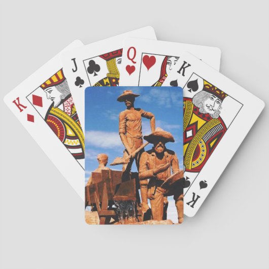 Gold Prospector en Miners beeld Foto ontworpen Speelkaarten (Achterkant)