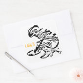 Gold Prospector Vierkante Sticker (Envelop)