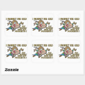 Gold Prospector Vierkante Sticker (Vel)