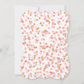 Gold Pumpkin First Birthday Bracket Invitation Kaart (Achterkant)