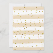 Gold Pumpkin Friendsgiving Dinner Invitation Kaart (Achterkant)