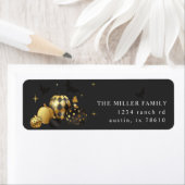Gold Pumpkin Halloween Return Address Label (Insitu)