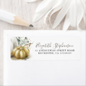Gold Pumpkin Herfst Harvest Fairytale Cinderella Etiket (Insitu)