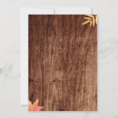 Gold Pumpkin Rustic Het is een Baby shower van een Kaart (Achterkant)