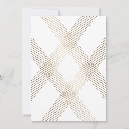 Gold Pyramid Geometric Gatsby Vrijgezellenfeest Kaart (Achterkant)