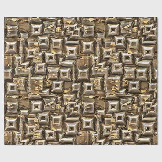 Gold Pyramides 1 Cadeaupapier (Vlak)