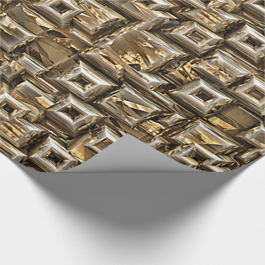 Gold Pyramides 1 Cadeaupapier (Hoek)