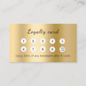 Gold qr code business logo klantenkaartje (Voorkant)