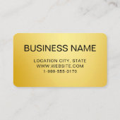 Gold QR Code Business Logo | Zwart Goud Modern Visitekaartje (Achterkant)