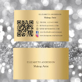 Gold Qr code social media premium Visitekaartje