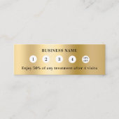 Gold qr code zakelijk logo klantenkaartje (Voorkant)