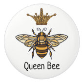 Gold Queen Bee met Fancy kroonkeramische knob Keramische Knop (Voorkant)