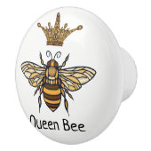 Gold Queen Bee met Fancy kroonkeramische knob Keramische Knop (Rechts)