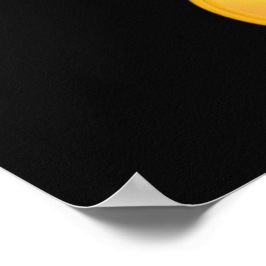 Gold Question Mark Poster (Hoek)