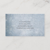 Gold Quill-doether Pen handgetrokken lijn Blauwe g Visitekaartje (Achterkant)