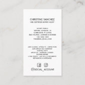 Gold Quill Pen PUBLIC NOTARY SINGENT Green Visitekaartje (Achterkant)