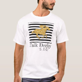 Gold Racehorse Derby Day T-Shirt
