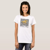 Gold Racehorse Derby Day T-Shirt (Voorkant volledig)