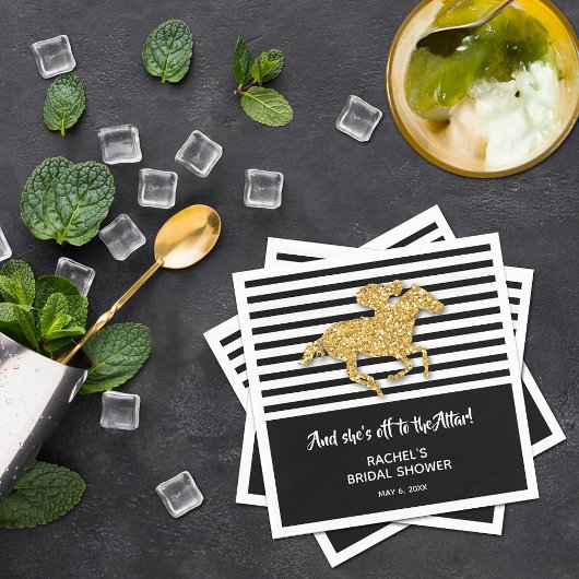 Gold Racehorse Derby Vrijgezellenfeest Servet