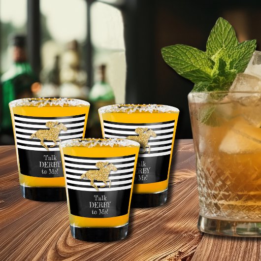 Gold Racehorse Talk Derby aan mij Shot Glas