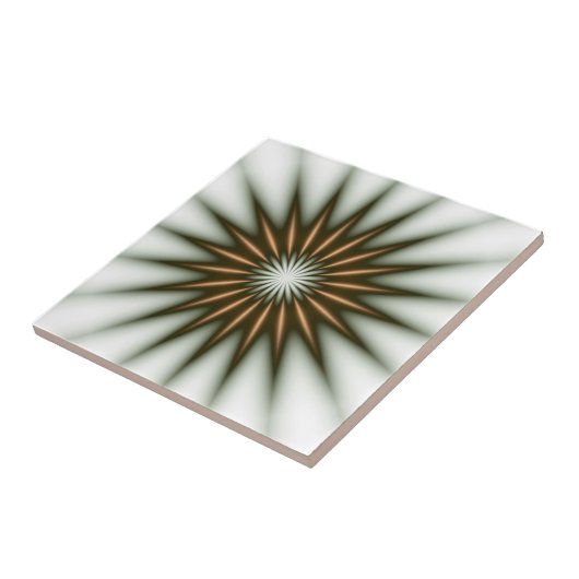 Gold Radiant Patroon Tegeltje (Zijkant)