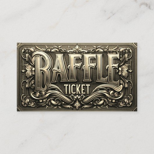 Gold Raffle Ticket (Voorkant)