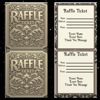 Gold Raffle Ticket