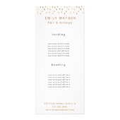 Gold Rain Drops Faux Foil Trendy Price Reclamekaart (Voorkant)