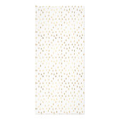 Gold Rain Drops Faux Foil Trendy Price Reclamekaart (Achterkant)