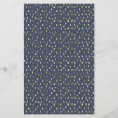 Gold Rain Drops Faux Folie Service en Prijs Flyer (Achterkant)