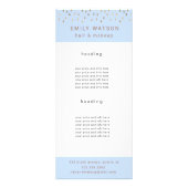 Gold Rain laat vallen Faux Folie Trendy Price Reclamekaart (Voorkant)