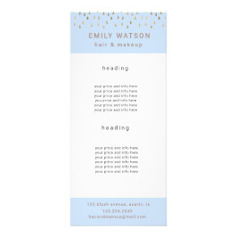 Gold Rain laat vallen Faux Folie Trendy Price Reclamekaart