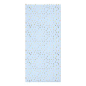 Gold Rain laat vallen Faux Folie Trendy Price Reclamekaart (Achterkant)