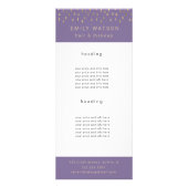 Gold Rain laat vallen Faux Folie Trendy Price Reclamekaart (Voorkant)