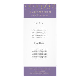 Gold Rain laat vallen Faux Folie Trendy Price Reclamekaart