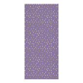 Gold Rain laat vallen Faux Folie Trendy Price Reclamekaart (Achterkant)