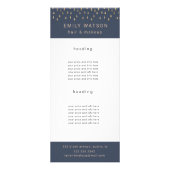 Gold Rain laat vallen Faux Folie Trendy Price Reclamekaart (Voorkant)