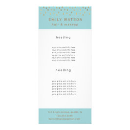 Gold Rain laat vallen Faux Folie Trendy Price Reclamekaart