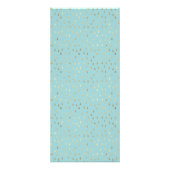 Gold Rain laat vallen Faux Folie Trendy Price Reclamekaart (Achterkant)