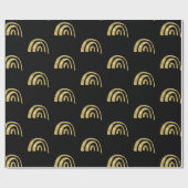 Gold Rainbow and black Cadeaupapier (Vlak)