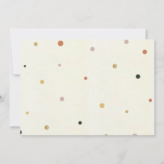 Gold Rainbow Boho - uitnodiging op zaterdag met fo (Achterkant)